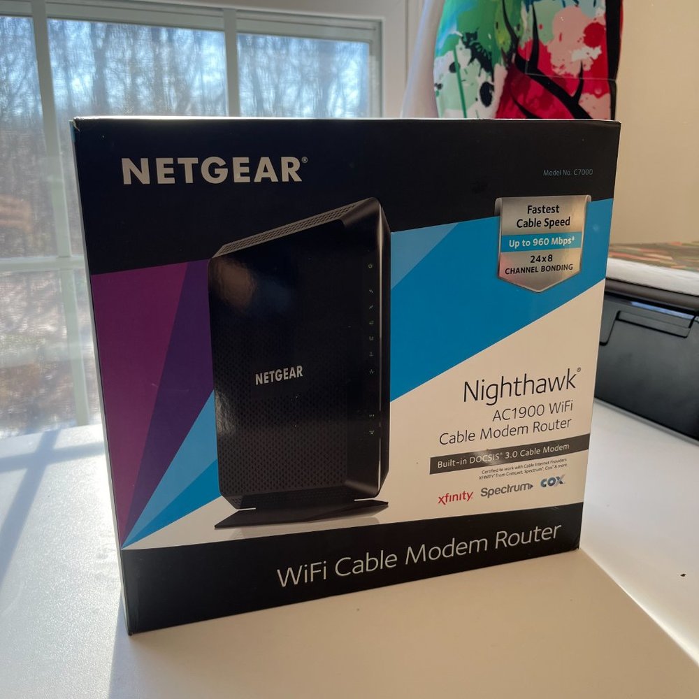 NETGEAR Nighthawk AC1900 C7000 Wi Fi Cable Modem Router - Picture 4 of 7